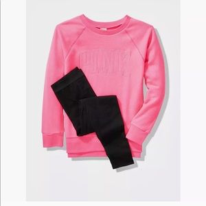 PINK VICTORIA SECRET SET SIZE MEDIUM